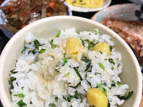 ☆★春菊と銀杏のご飯♪★☆